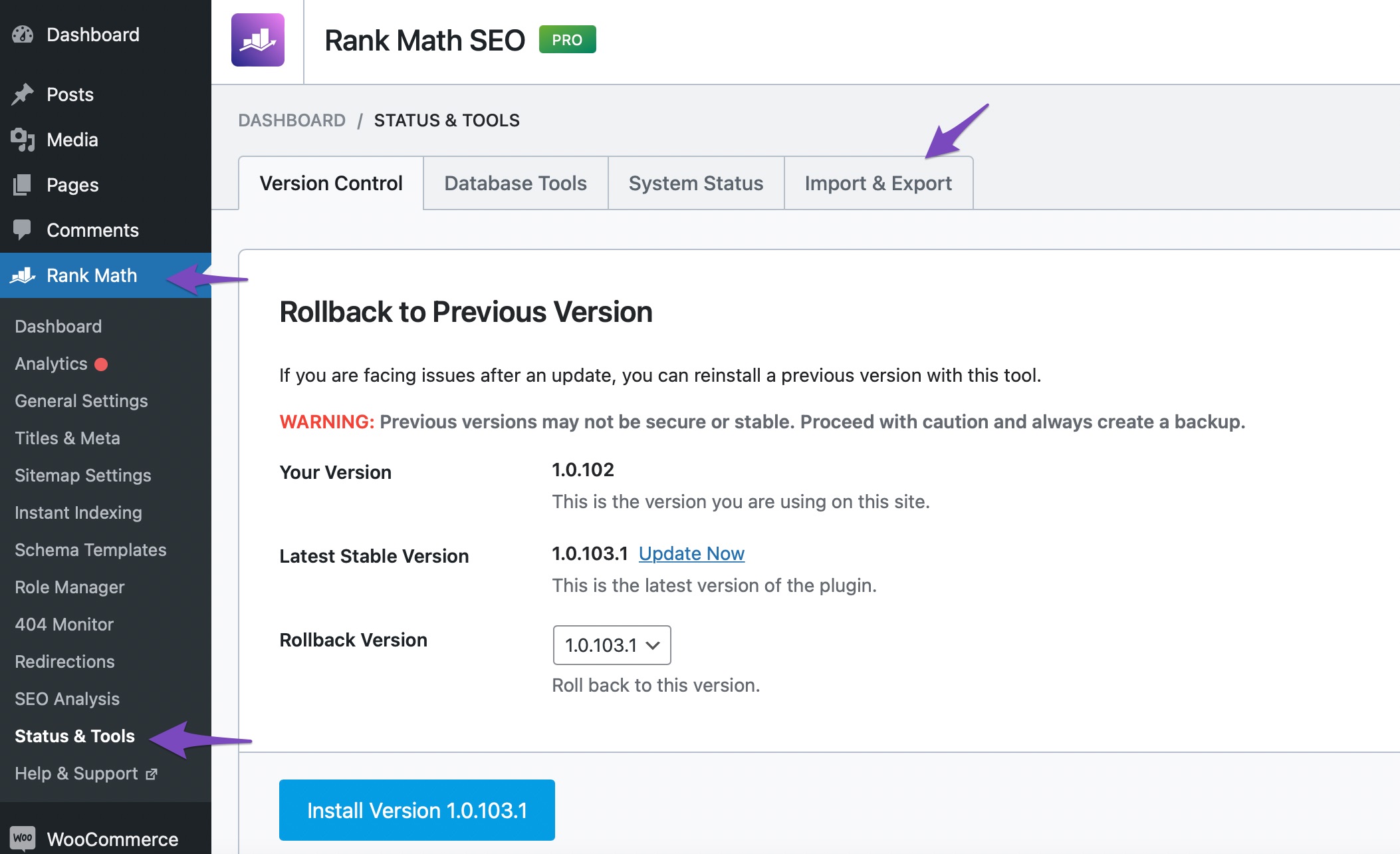 How To Import Redirection Plugin Data Migrate To Rank Math Seo Rank