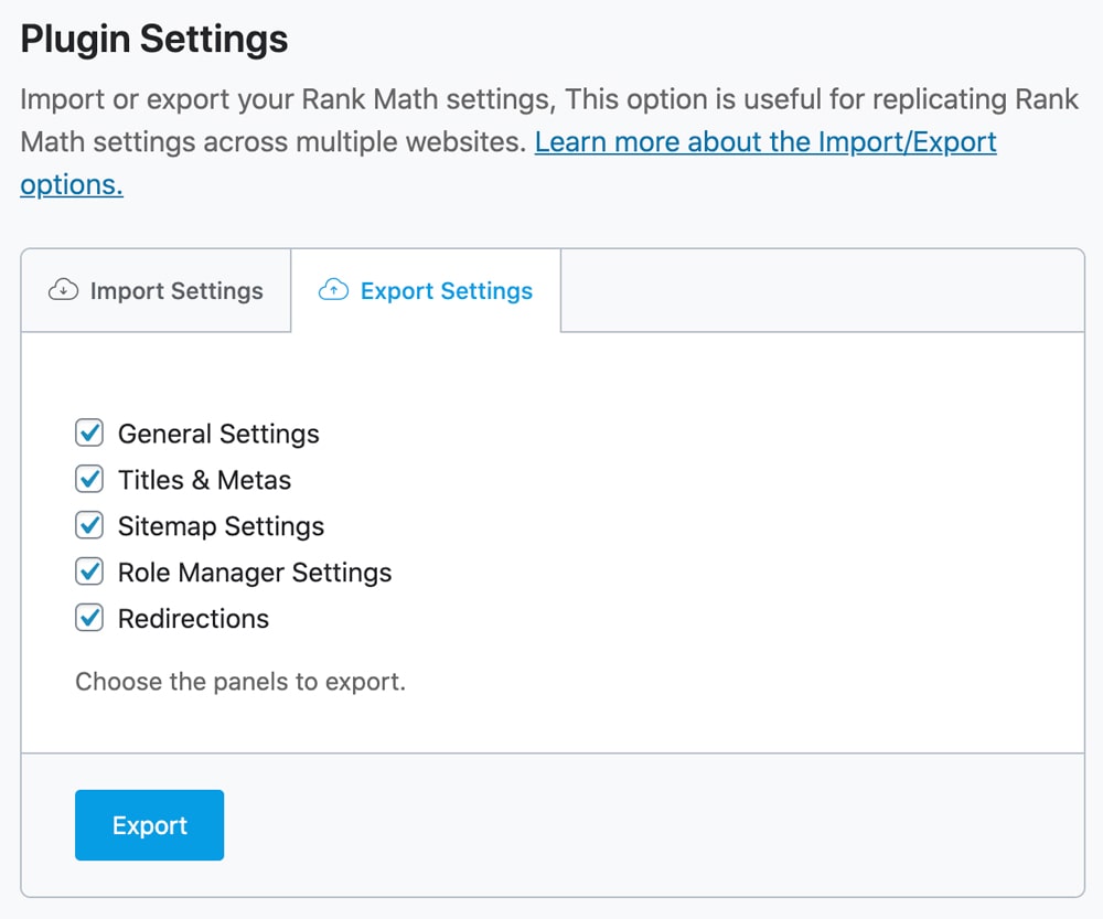 Import/Export Settings With a Single Click