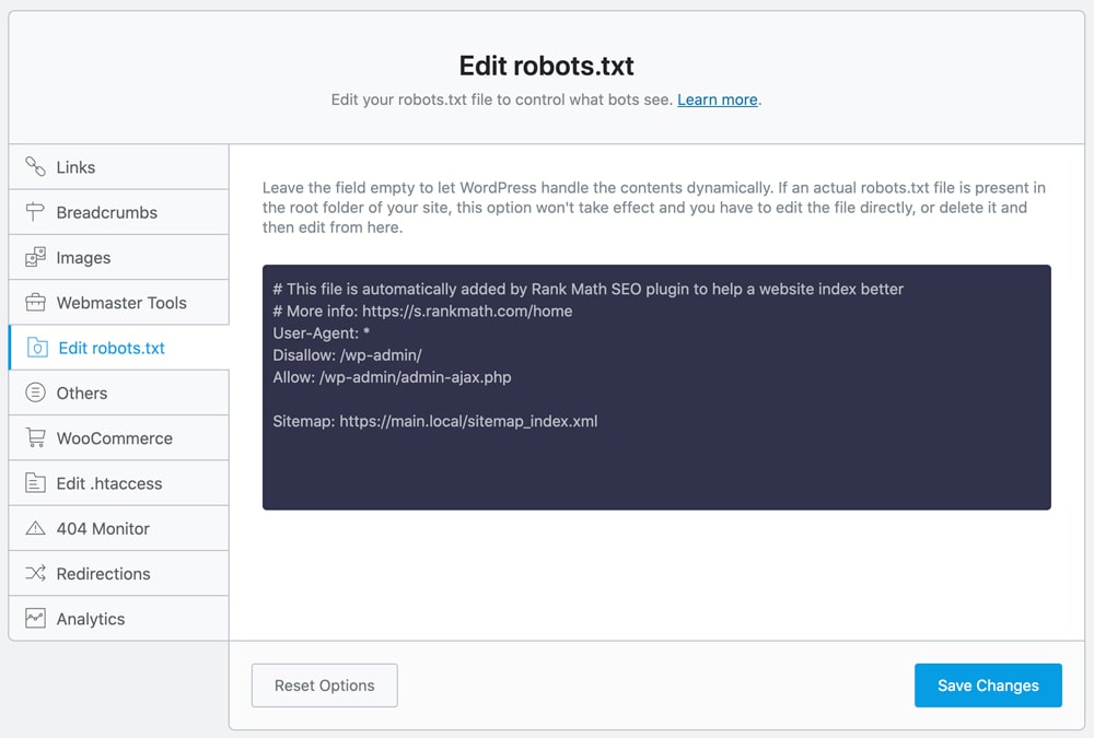 robots.txt-Editor