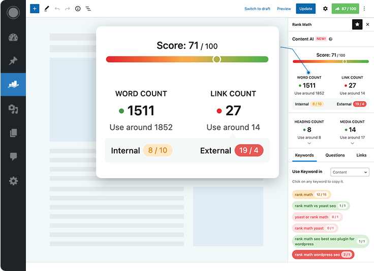 Rank MathContent AI。