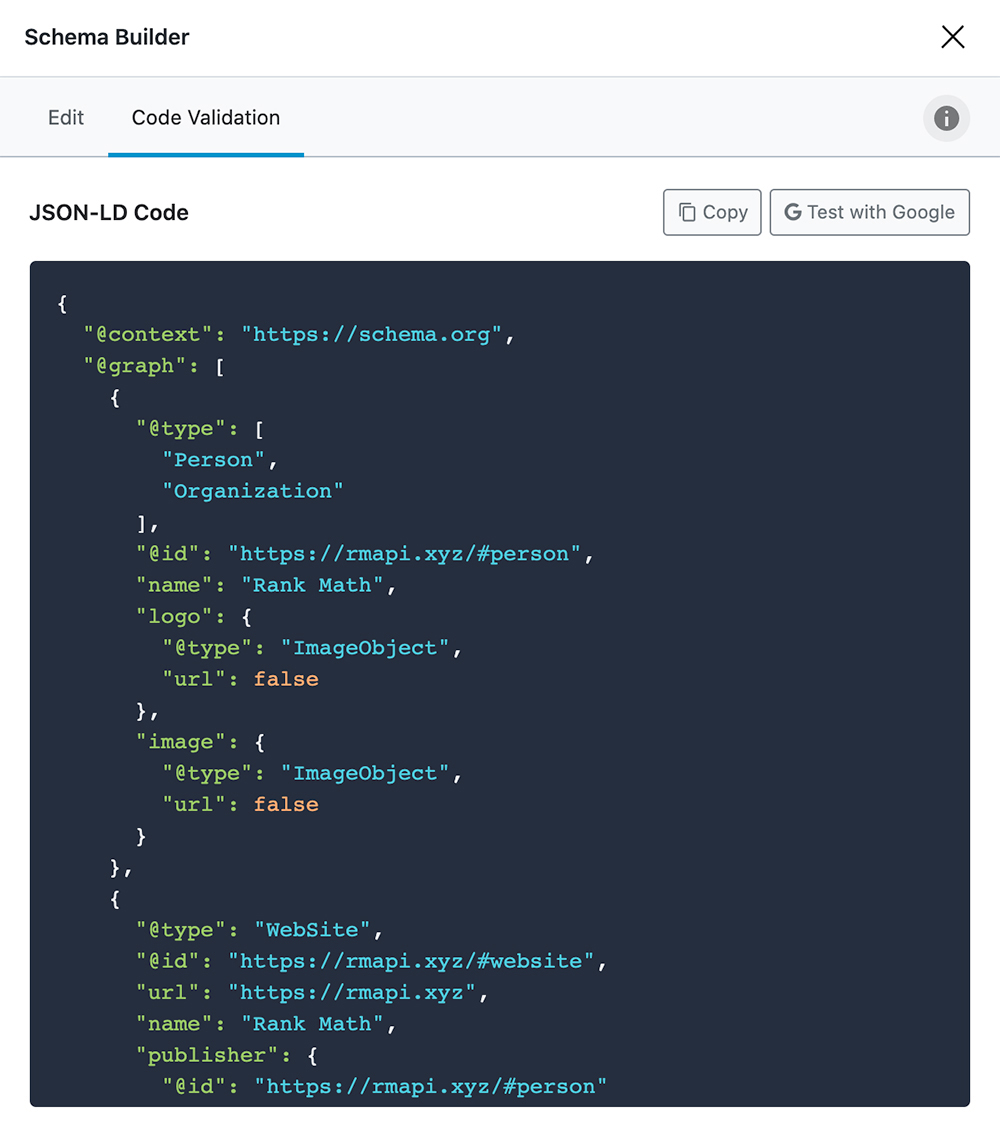 Schema-Markup-Validierung