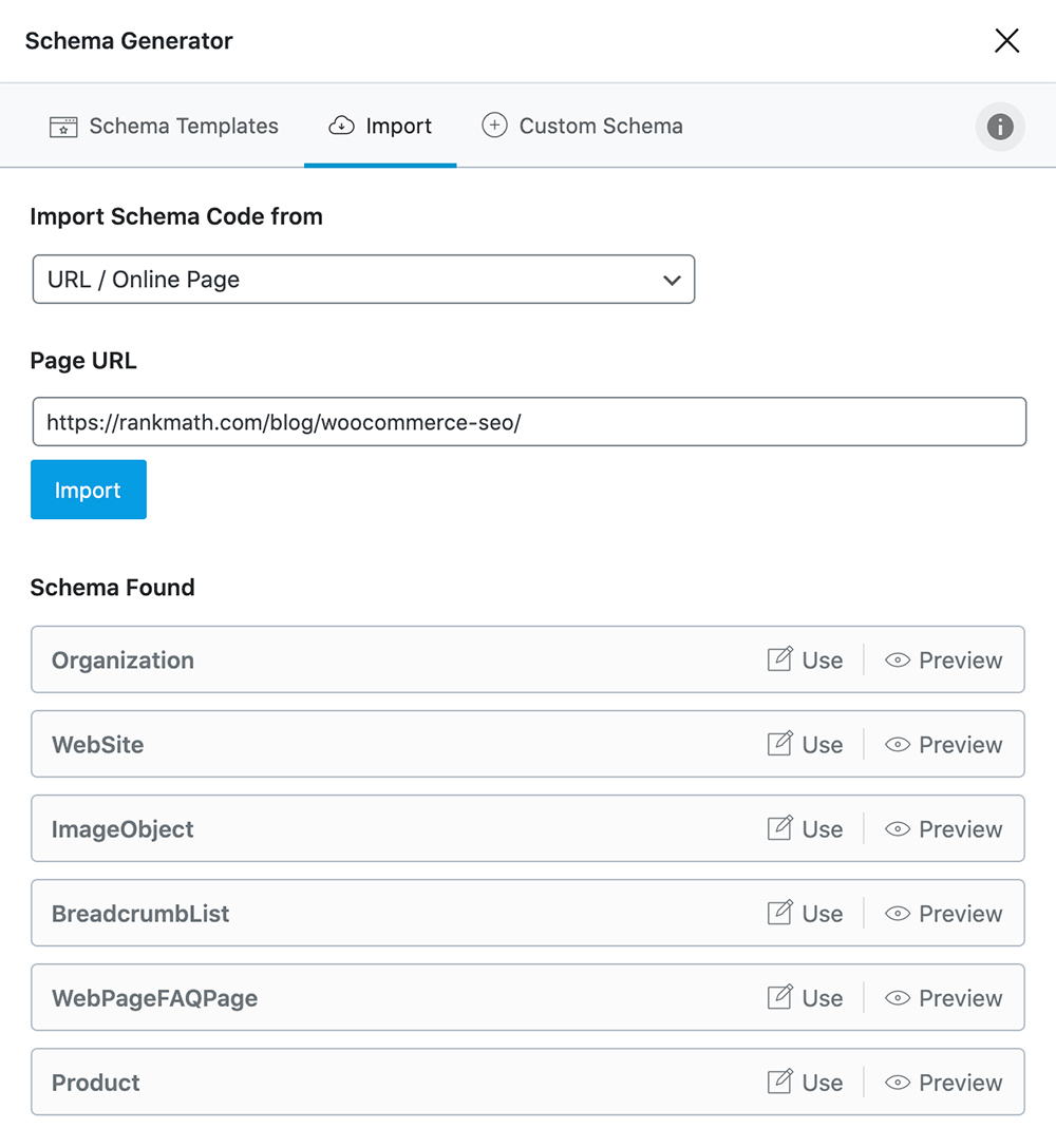 Import Schema Markup from Other Websites