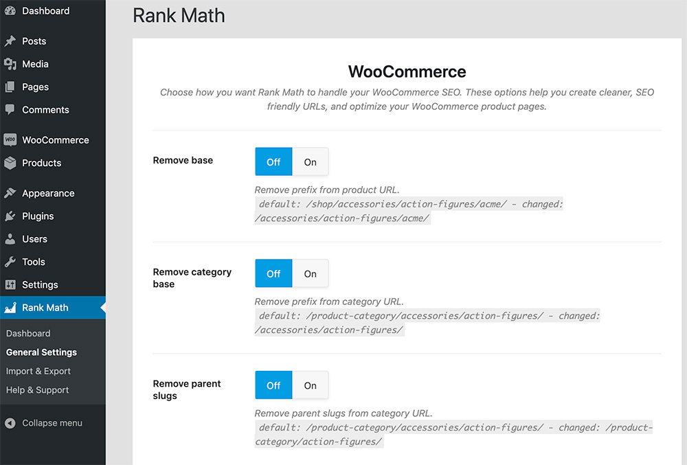 WooCommerce Supprimer la base