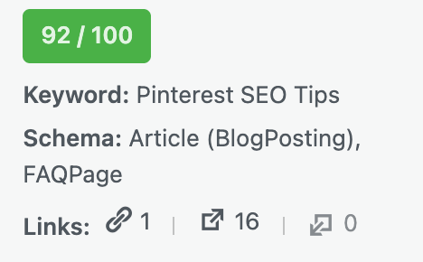 1-Click Breakdown of Link Profile