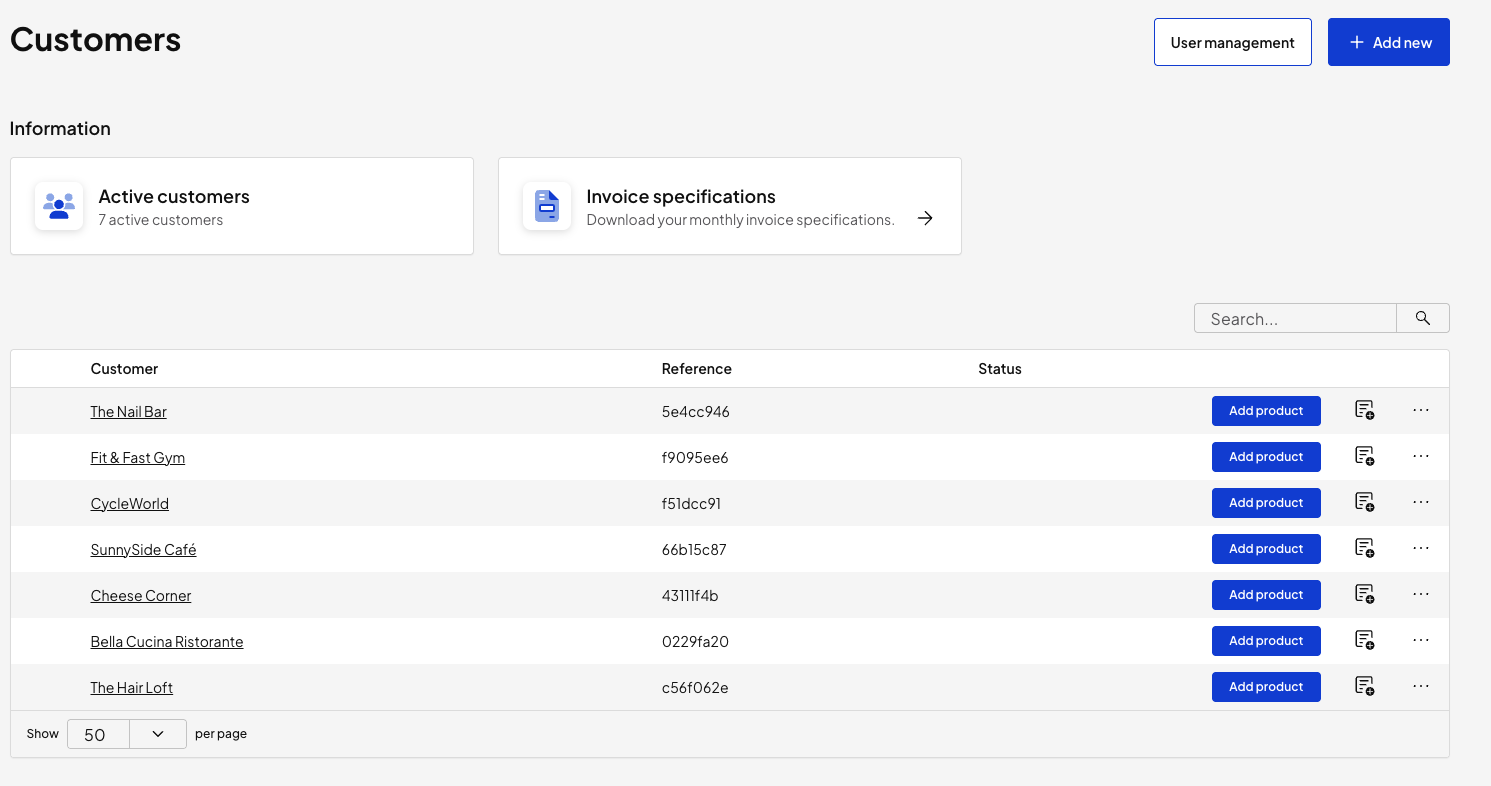 Unified Client Dashboard