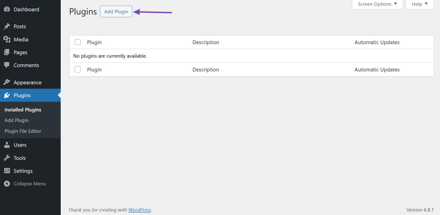 Add New Plugin