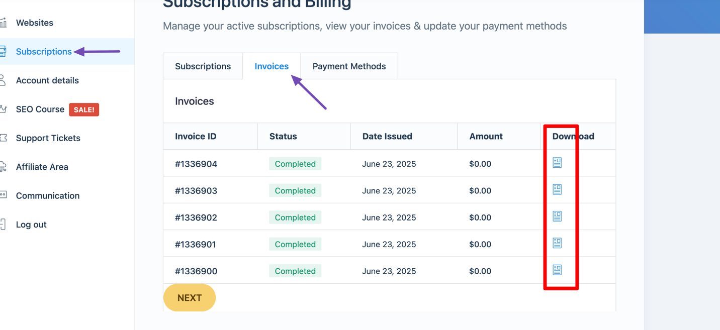 Invoices