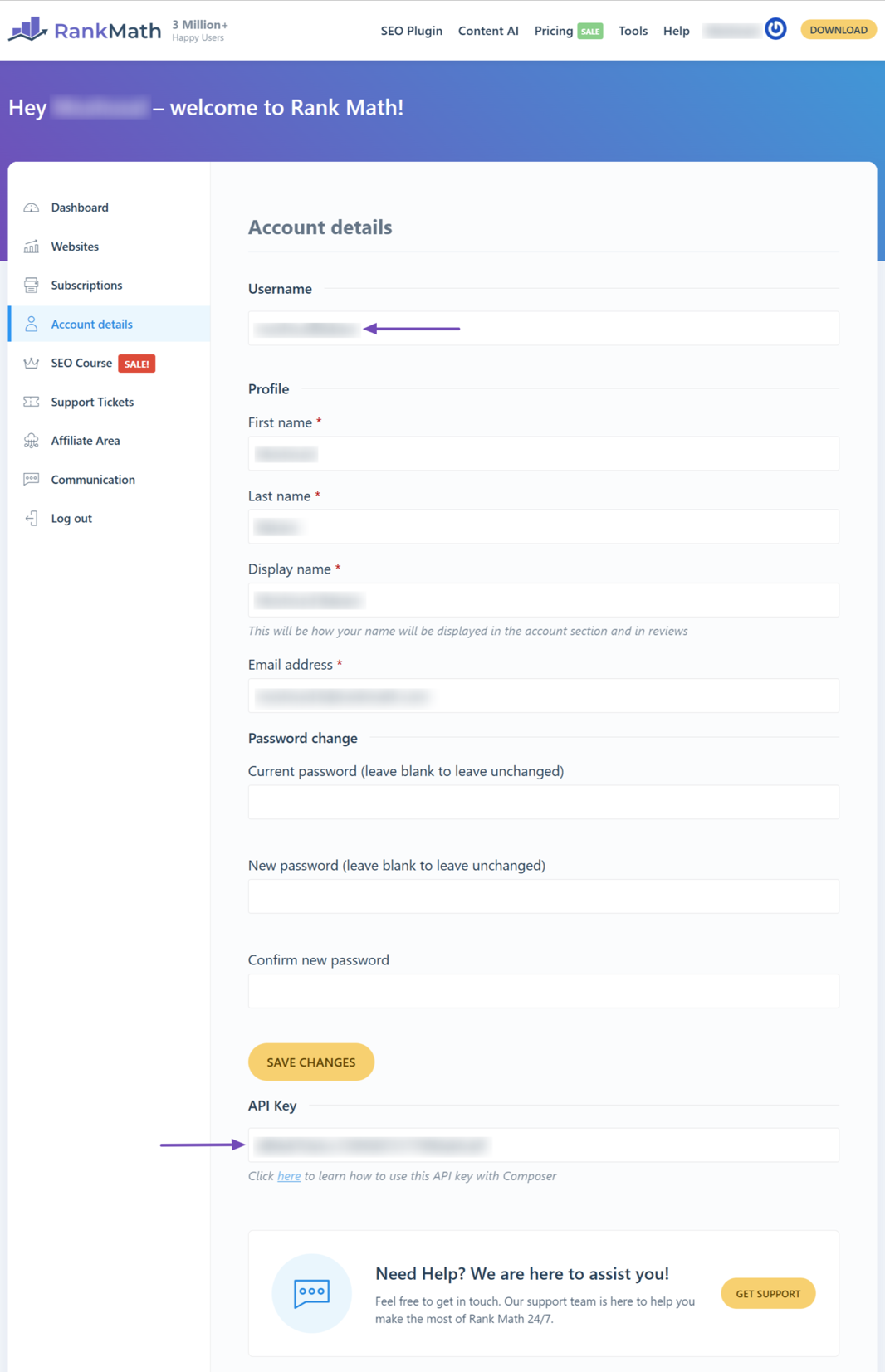 Username API Key