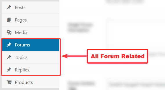 all forum related settings in title and meta settings