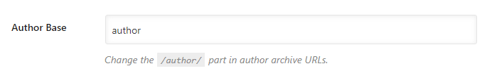 configure author base