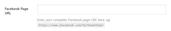 enter your facebook page url