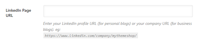 enter your linkedin page url