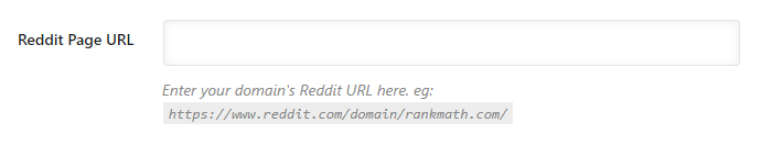 enter your reddit page url