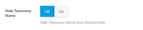 hide taxonomy name