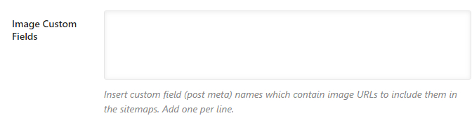 image custom fields in replies sitemap
