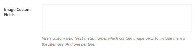 image custom fiels in posts sitemap