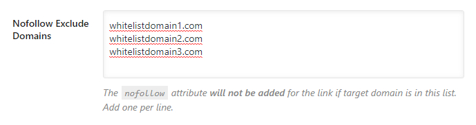 nofollow exclude domains