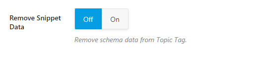remove snippet data from topic tags