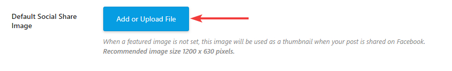 select default social sharing image