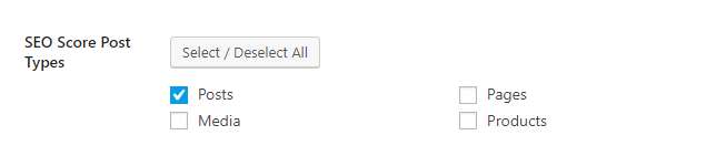seo score post types