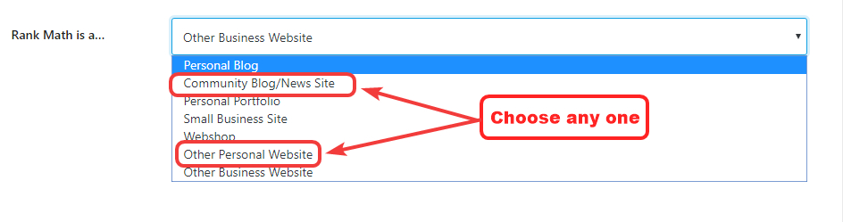 setting up rank math for other websites