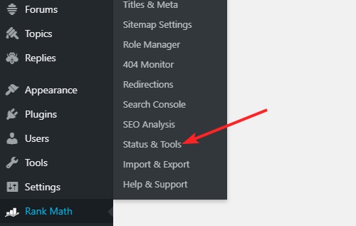 status tools rankmath