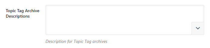 topic tag archive description template format