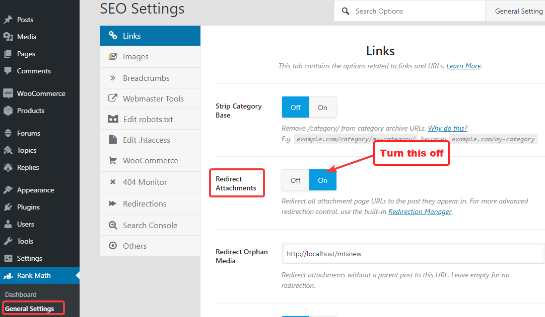 turn setting off to enable media sitemaps