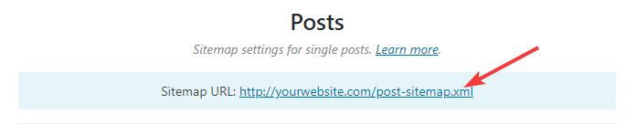 url of posts sitemap