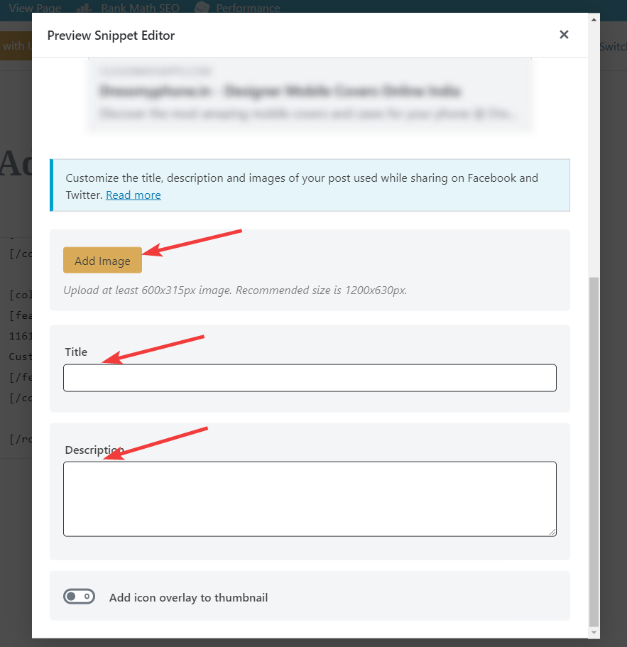 Adding Opengraph Data To Post In Rank Math