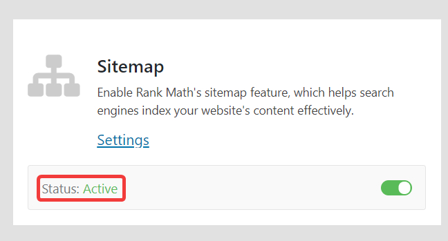 Emable Sitemap Module In Rank Math