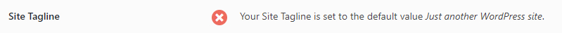 Site Tagline Check In Rank Math