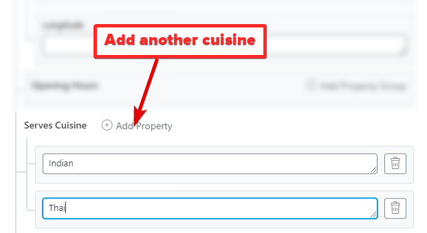 Add Another Cuisine In Schema