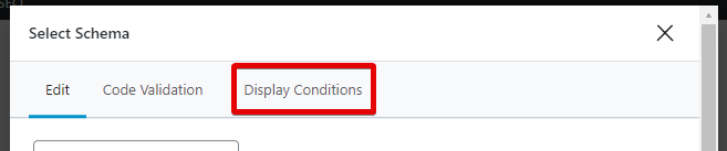 Display Conditions Tab In Rank Math