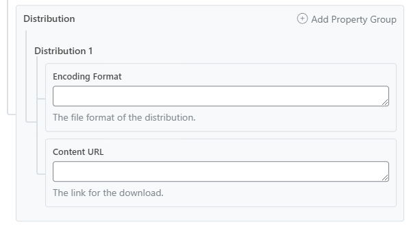 Distirubution Options In Dataset Schema