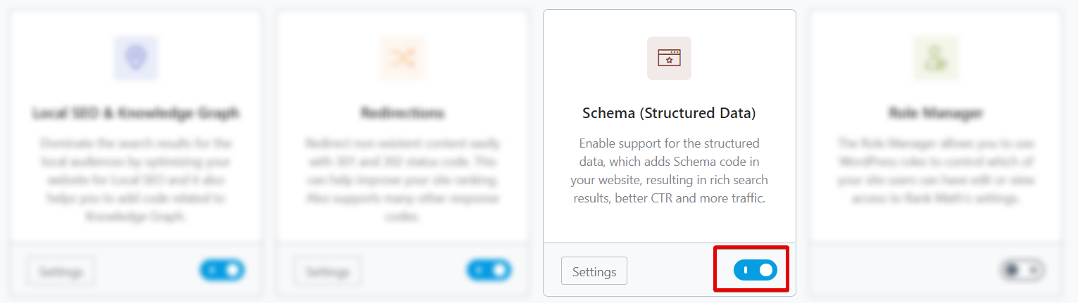 Enable Structured Data Module In Rank Math