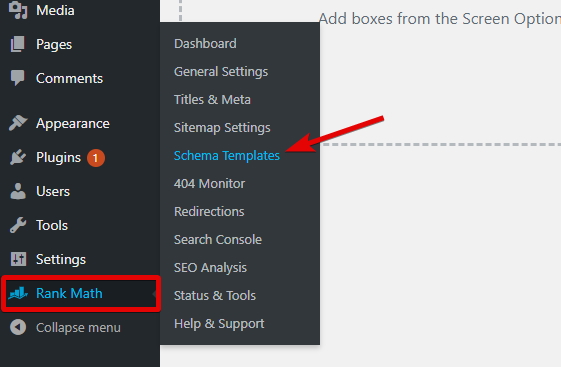 Head Over To Rank Math Schema Templates