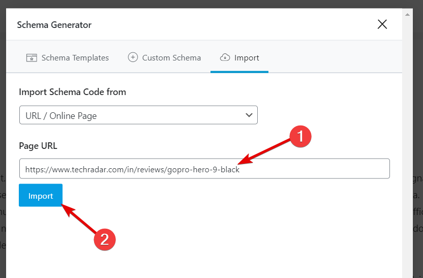 How To Import Schema From A URL