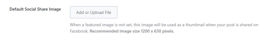 Default Social Share Image Option In Rank Math