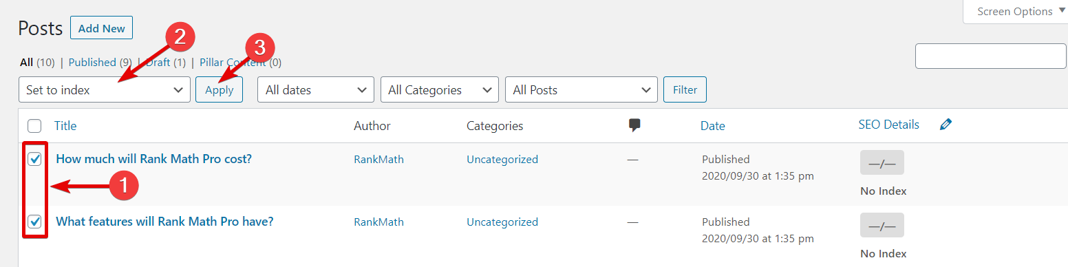 How To Use The Index Bulk Action In Rank Math