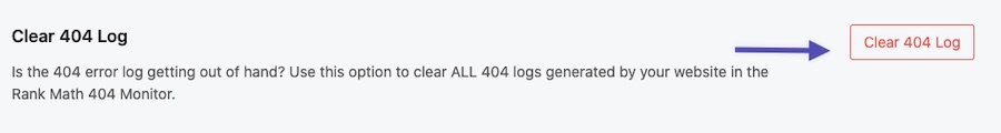 delete 404 logs