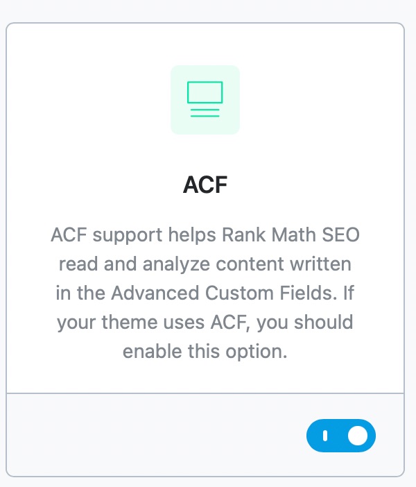 ACF Module