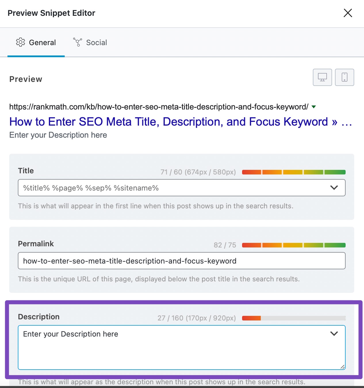 How to Enter SEO Meta Title, Description, and Focus Keyword » Rank ...