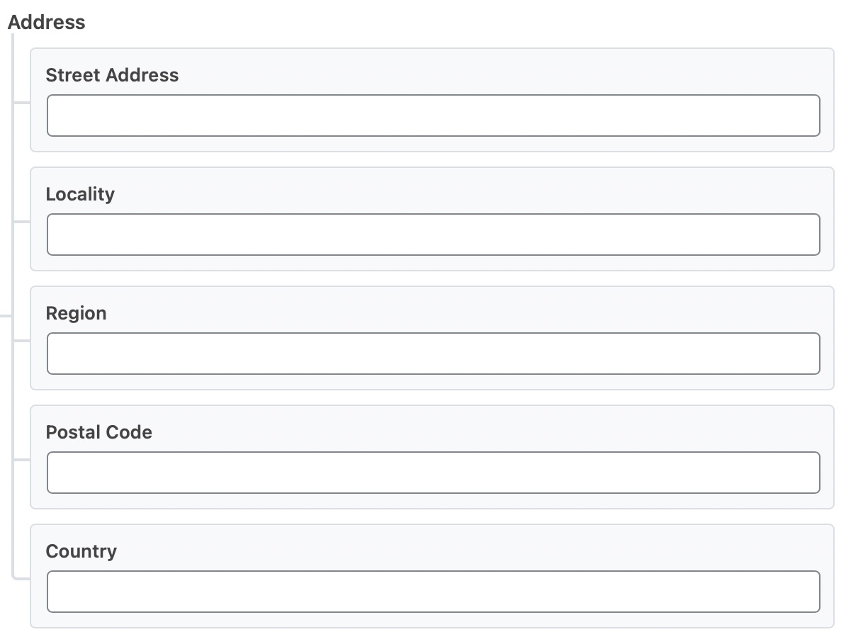 Enter the address details