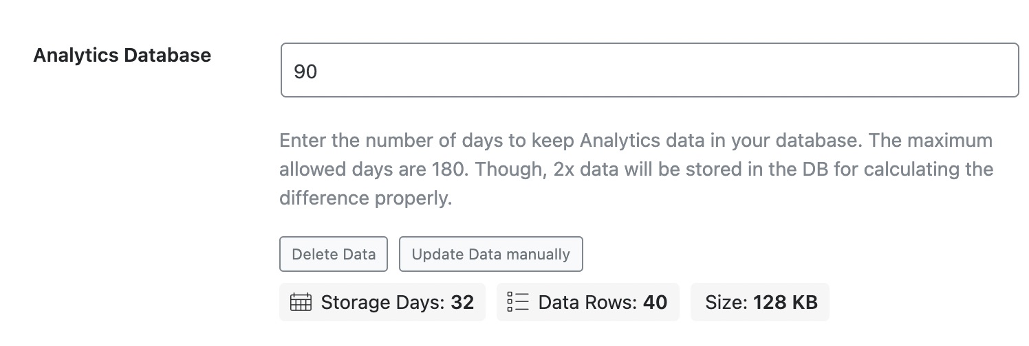 Analytics database