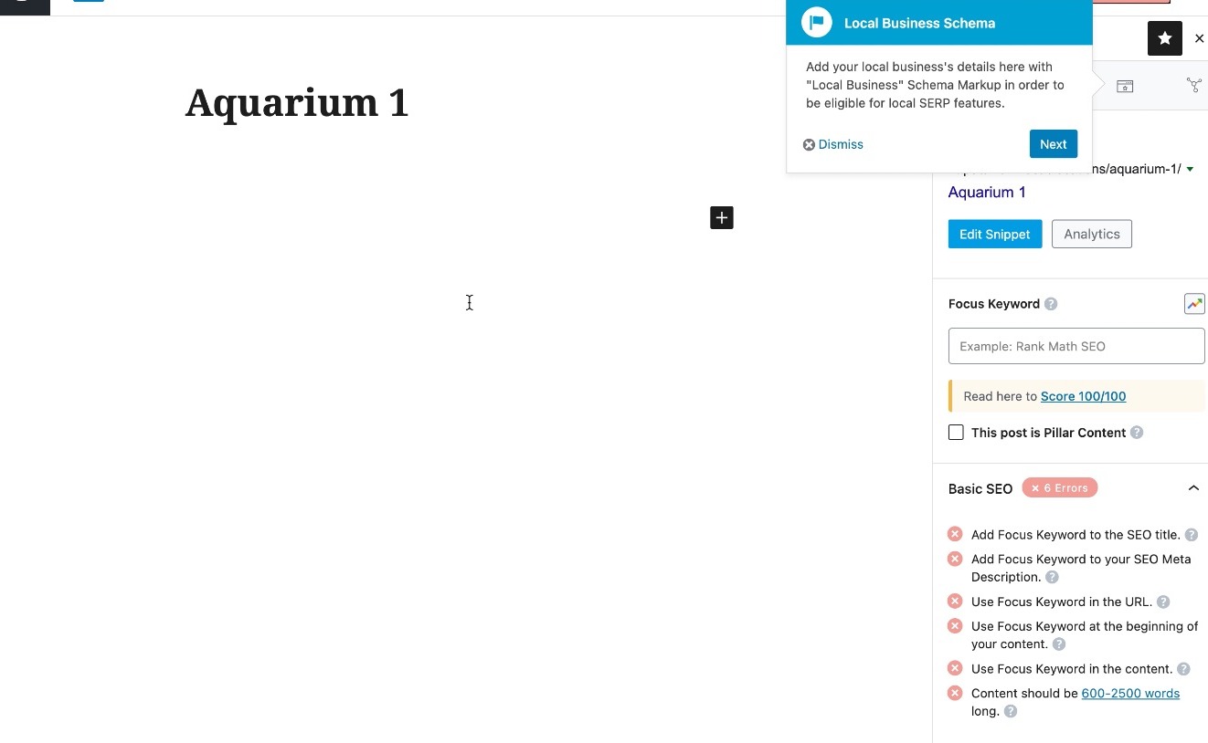 Add Local Business Schema