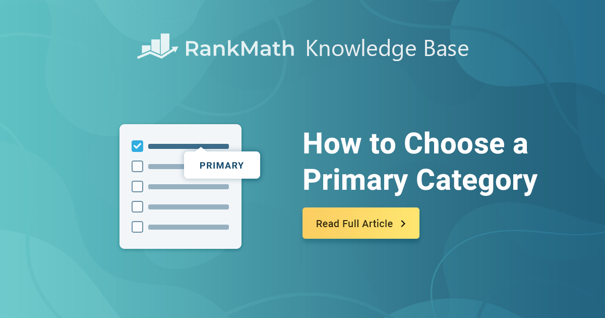 How to Choose a Primary Category » Rank Math