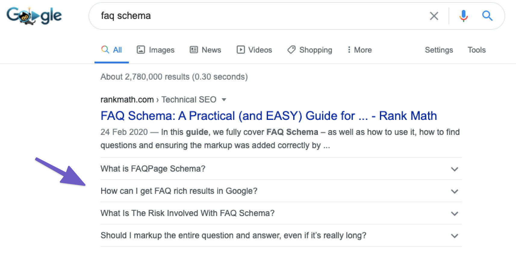 FAQ Schema Example