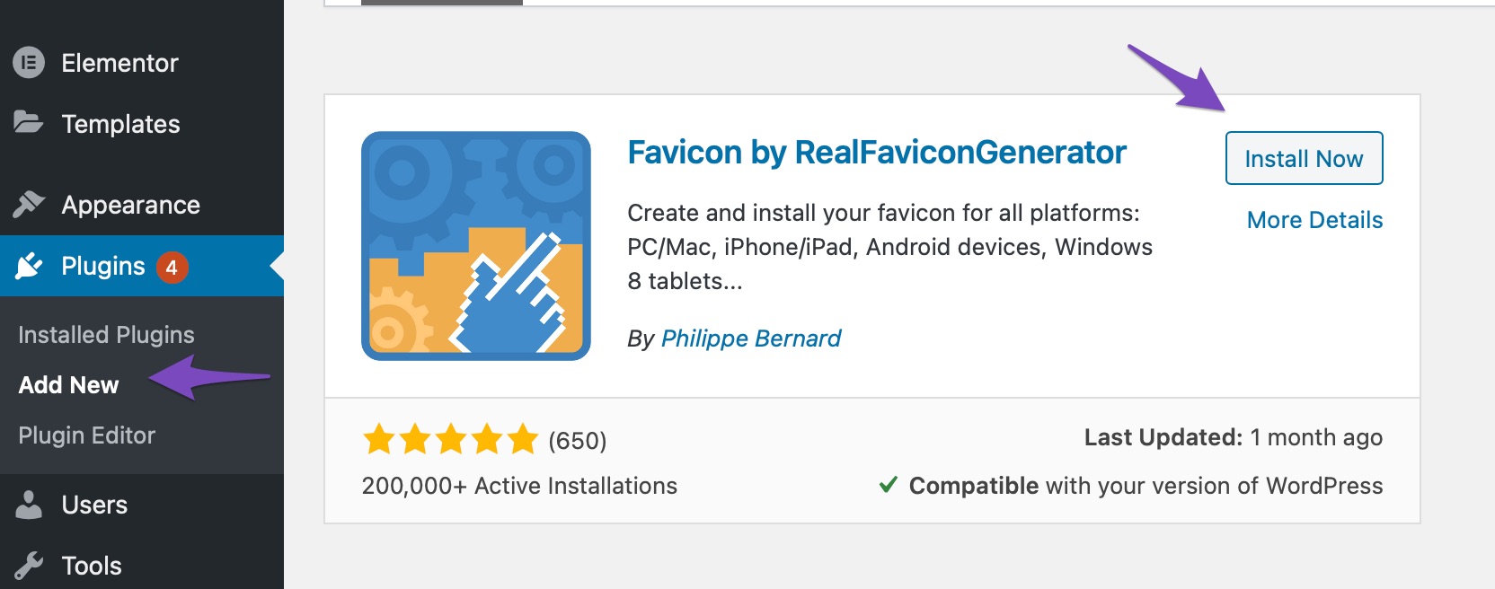 Add RealFaviconGenerator plugin