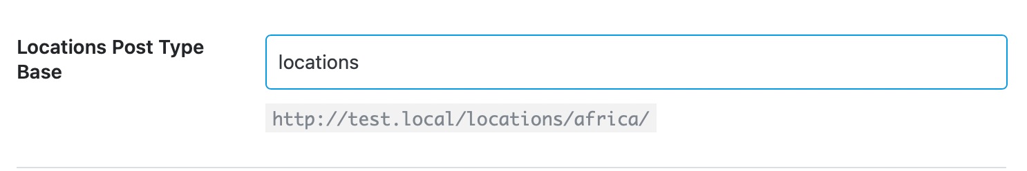 Location Post Type Base